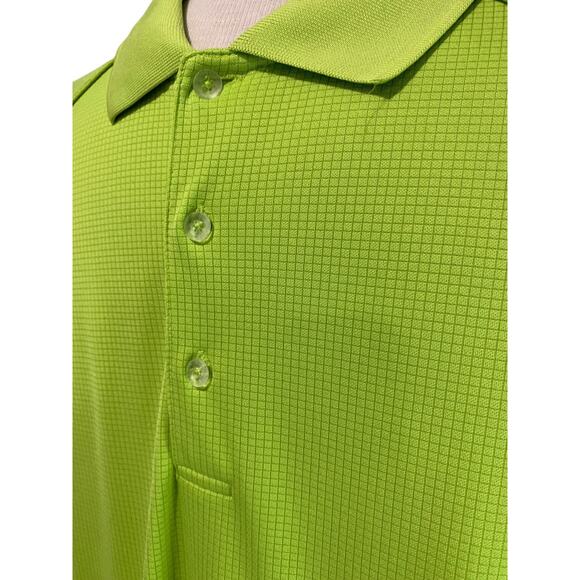 XL Slazenger Mens Polo Golf Shirt Short Sleeve Lime Green - Picture 4 of 9